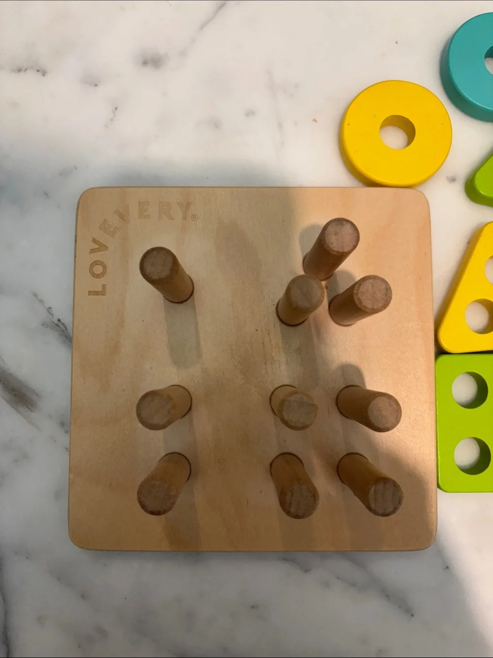 Lovevery Wooden Stacking Shape Sorter Puzzle